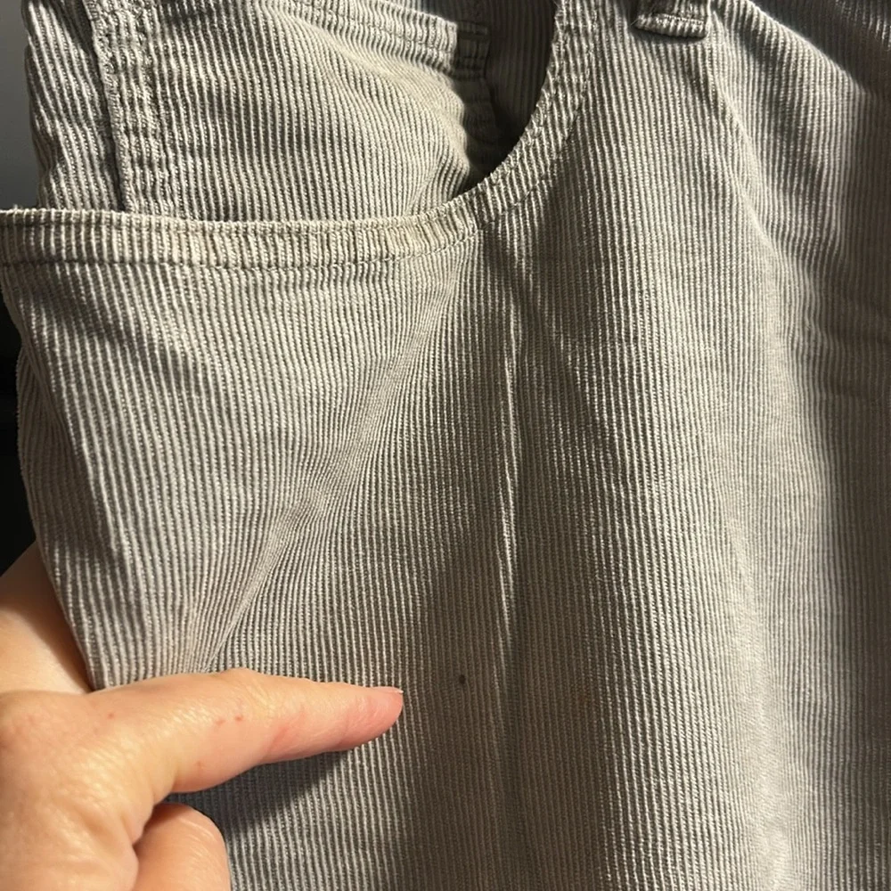 Men's Grayish Corduroy Pants Size 36x30